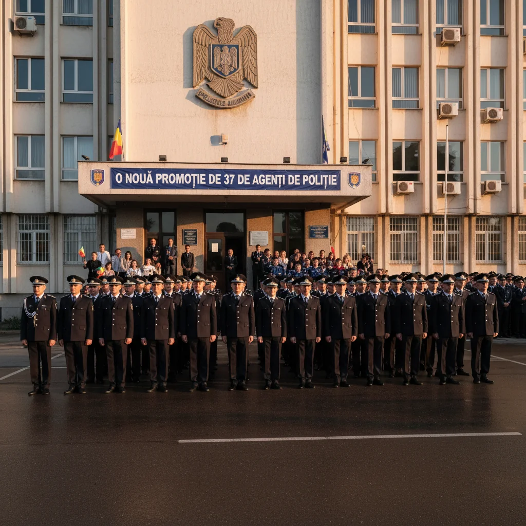 37 de agenți de poliție nou încadrați la IPJ Ialomița, repartizați în județul Slobozia și localitățile arondate