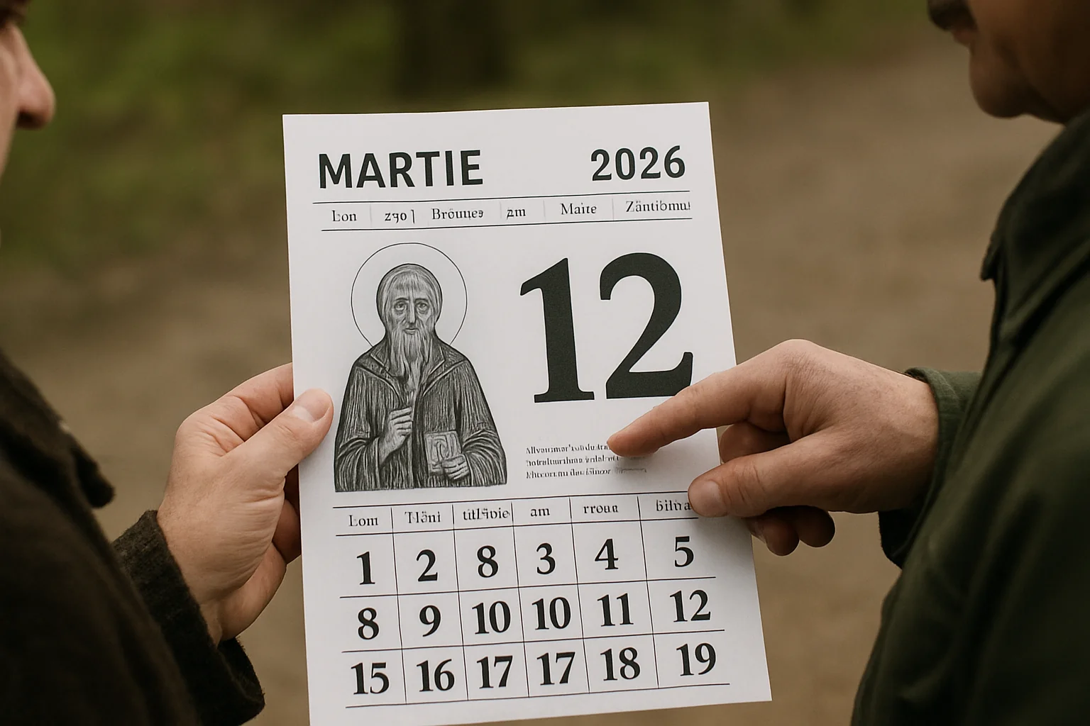 Calendar ortodox – 2026-03-12