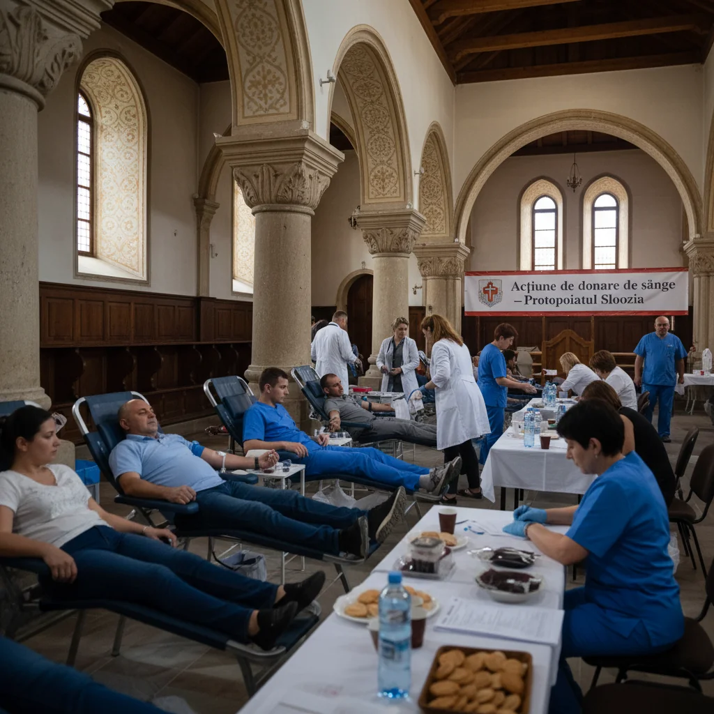 Campanie de donare de sânge anunțată la Slobozia de Protopopiatul local