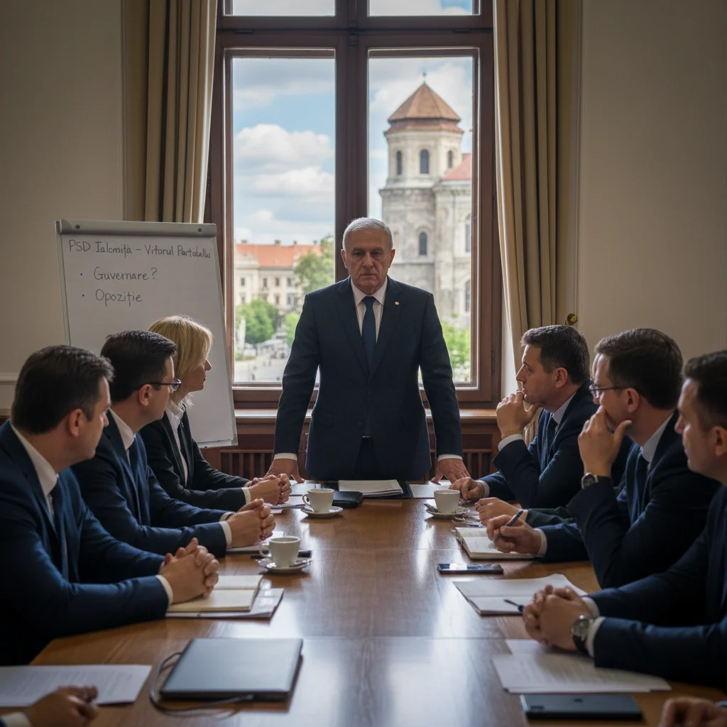 continuarea la putere sau trecerea în opoziție