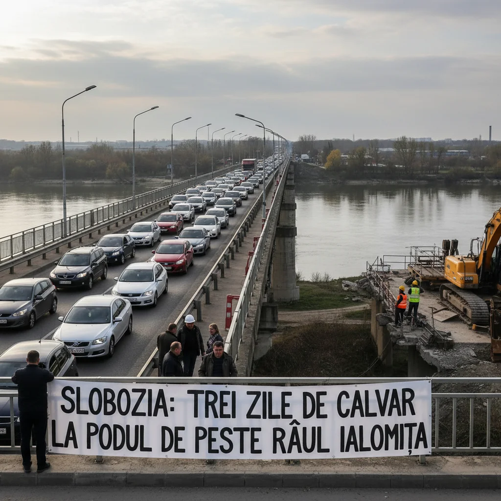 Coșmar de trei zile la podul de peste Ialomița