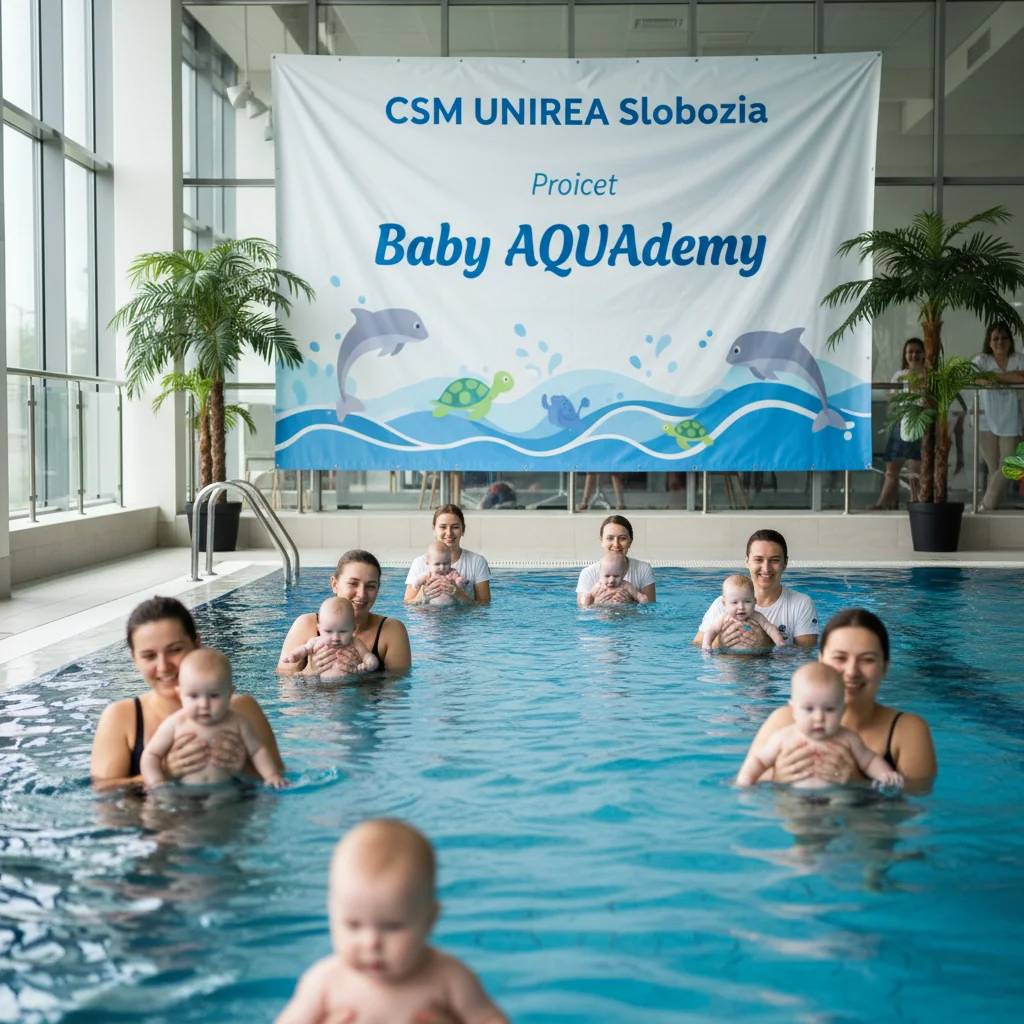 CSM Unirea Slobozia demarează inițiativa Baby AQUAdemy pentru copii