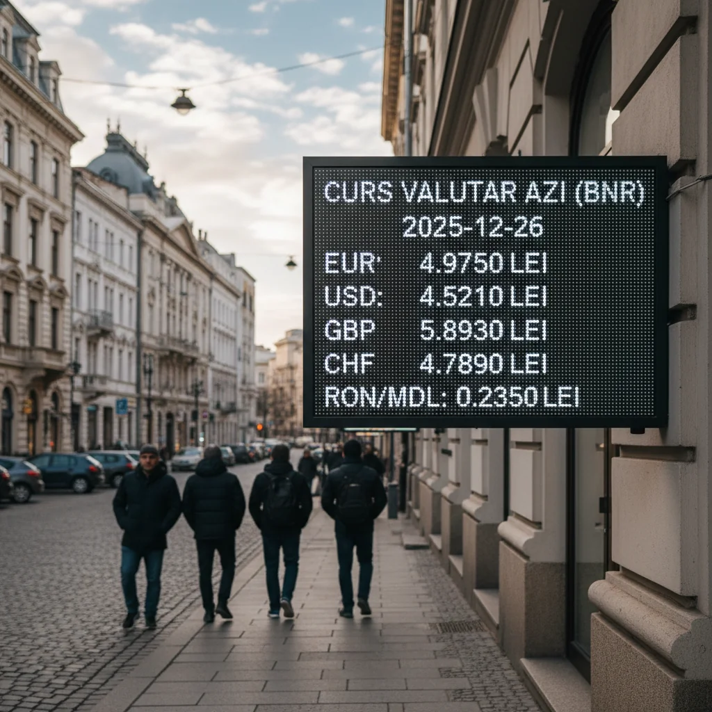 Curs valutar azi (BNR) – 2025-12-26
