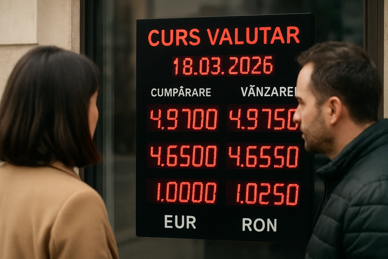 Curs valutar azi (BNR) – 2026-03-18
