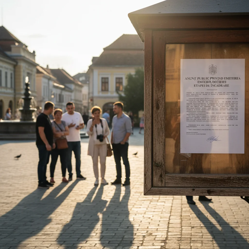 Emiterea deciziei pentru etapa de încadrare