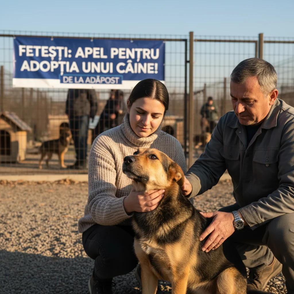 Locuitorii sunt invitați să ofere o casă unui câine din adăpost