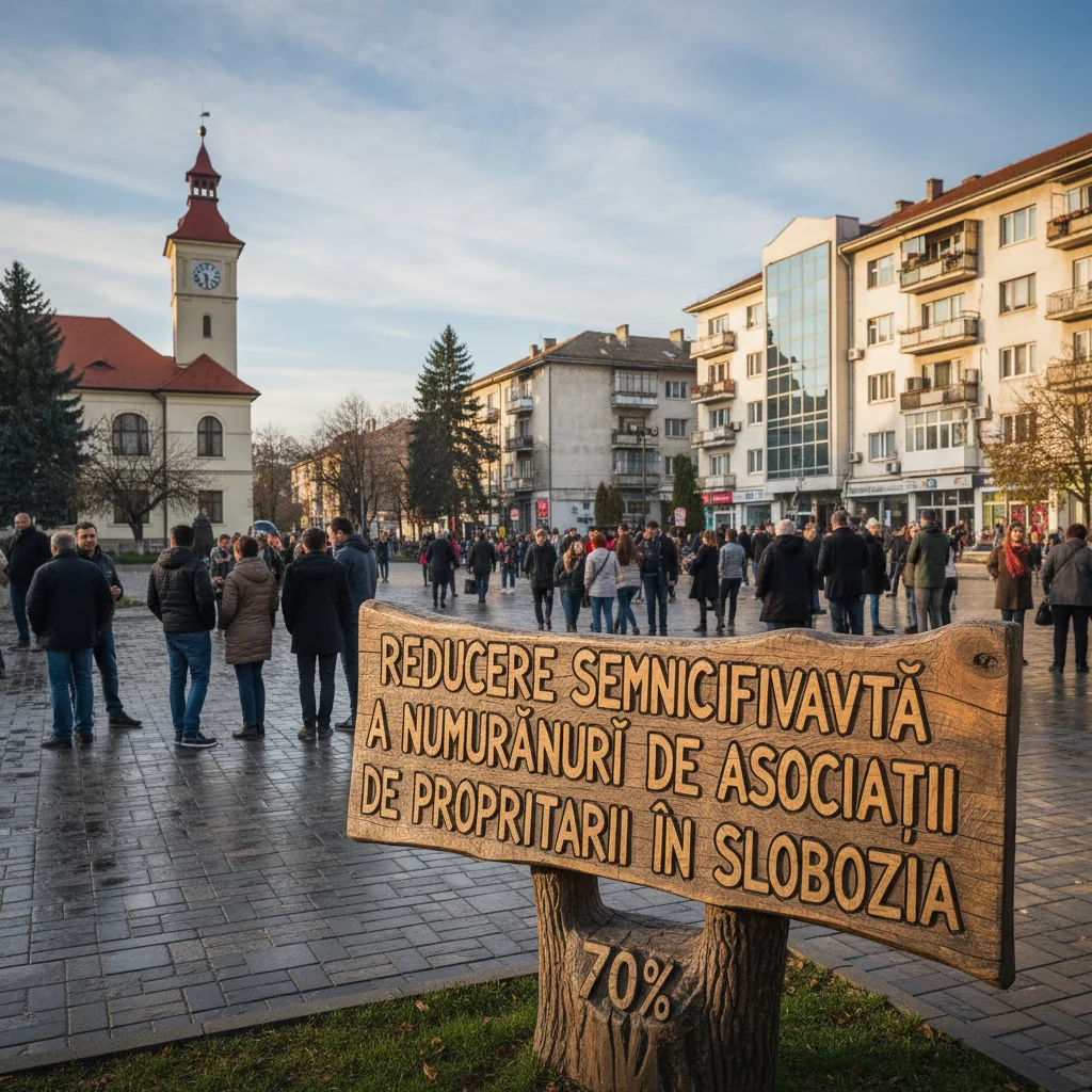 Numărul asociațiilor de proprietari din Slobozia s-a înjumătățit după comasări și reorganizări