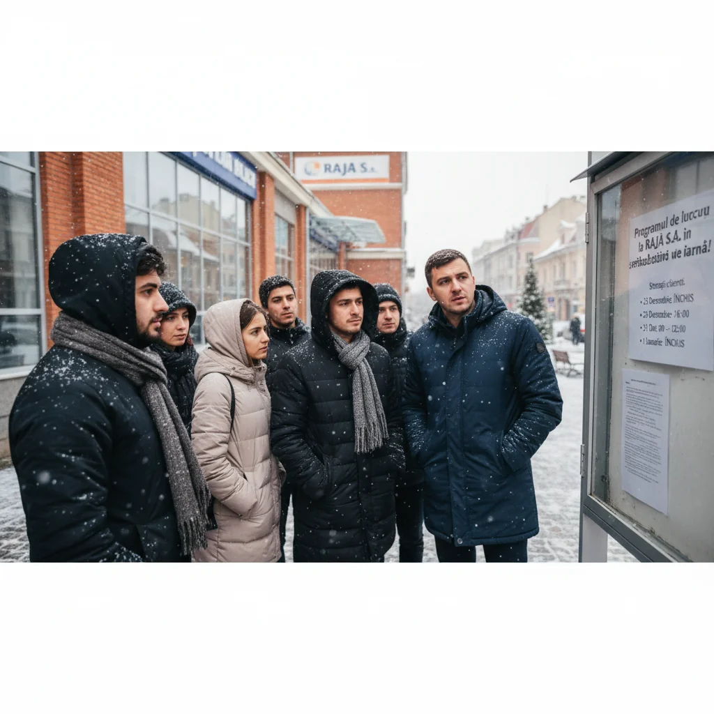 Orarul de funcționare RAJA S.A. în timpul sărbătorilor de iarnă