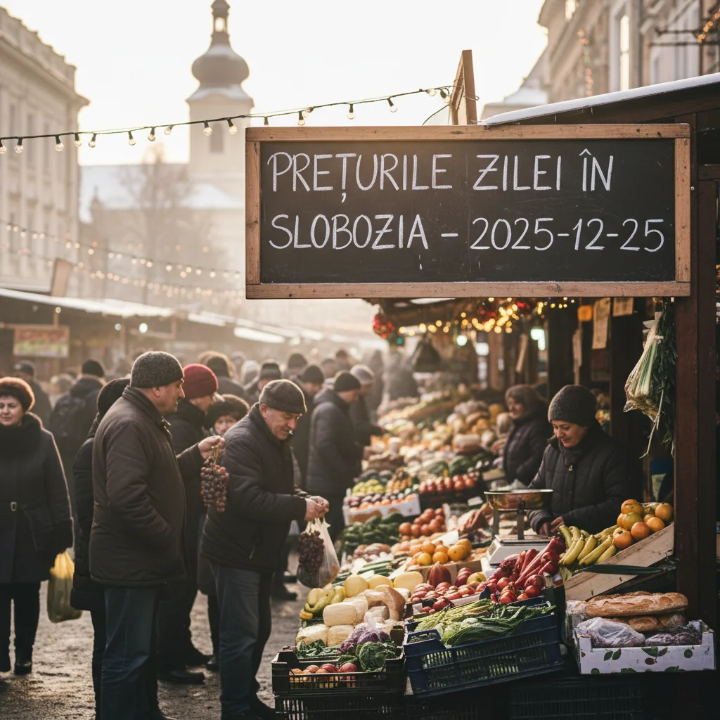 Prețurile zilei în Slobozia – 2025-12-25