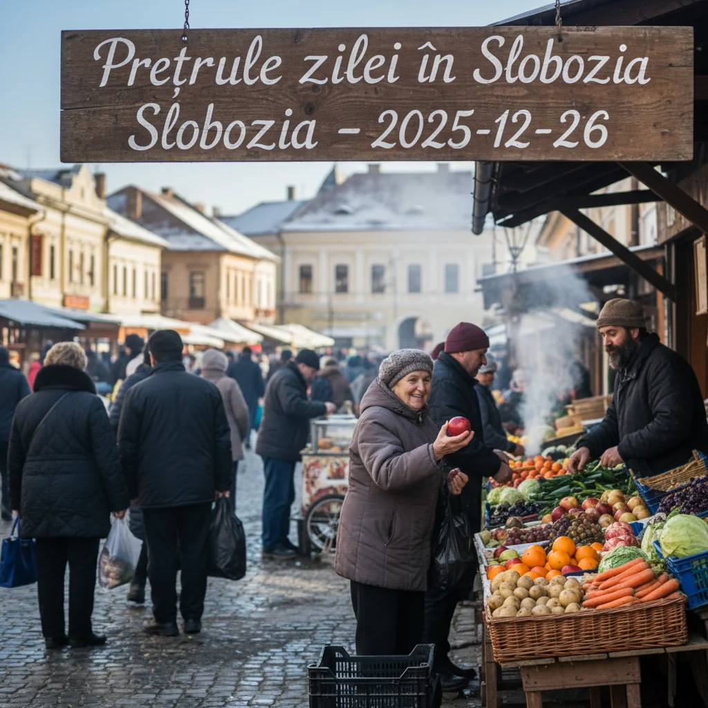 Prețurile zilei în Slobozia – 2025-12-26