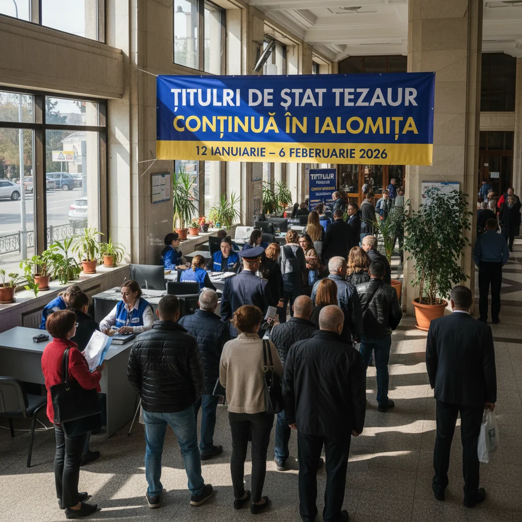 Programul Tezaur continuă la Slobozia: titluri de stat pentru populație între 12 ianuarie și 6 februarie 2026