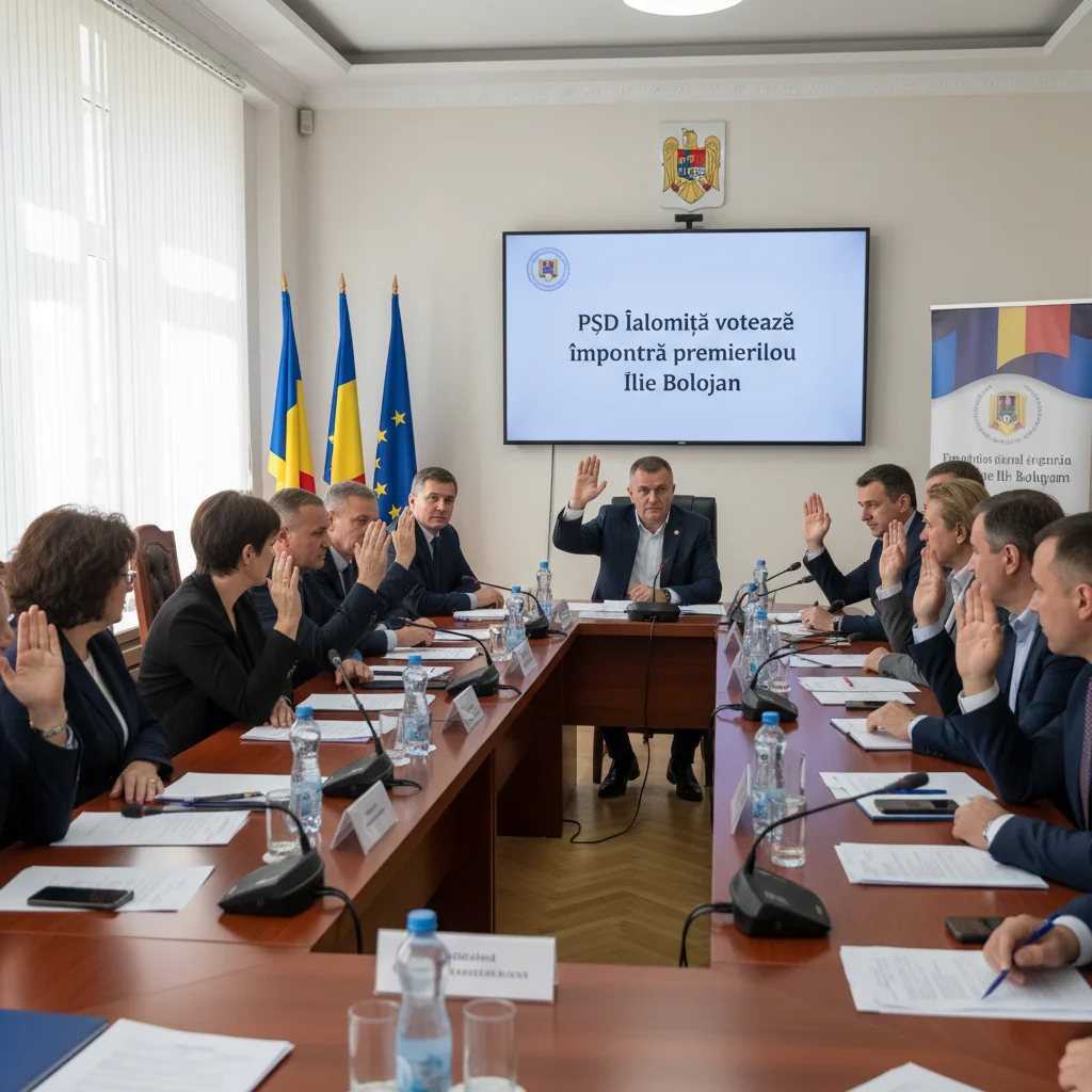 PSD Ialomița respinge premierul Ilie Bolojan într-o votare decisivă