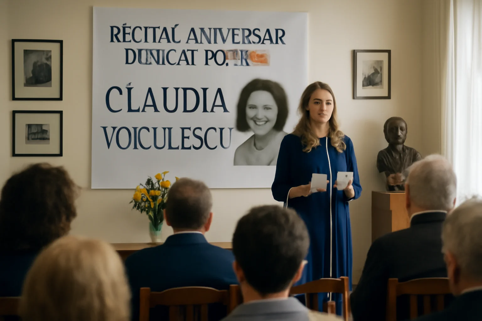 Recital aniversar la Slobozia dedicat poetei Claudia Voiculescu, găzduit la Casa Memorială „Ionel Perlea” Ograda