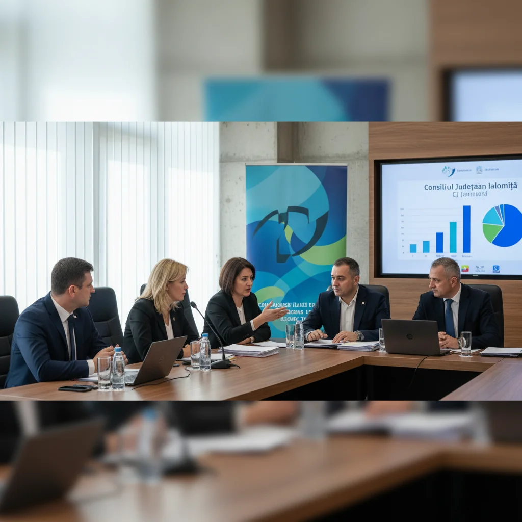 Slobozia: CJ Ialomița redirecționează excedentul bugetar din 2025 către dezvoltare și echilibrarea cash-flow-ului