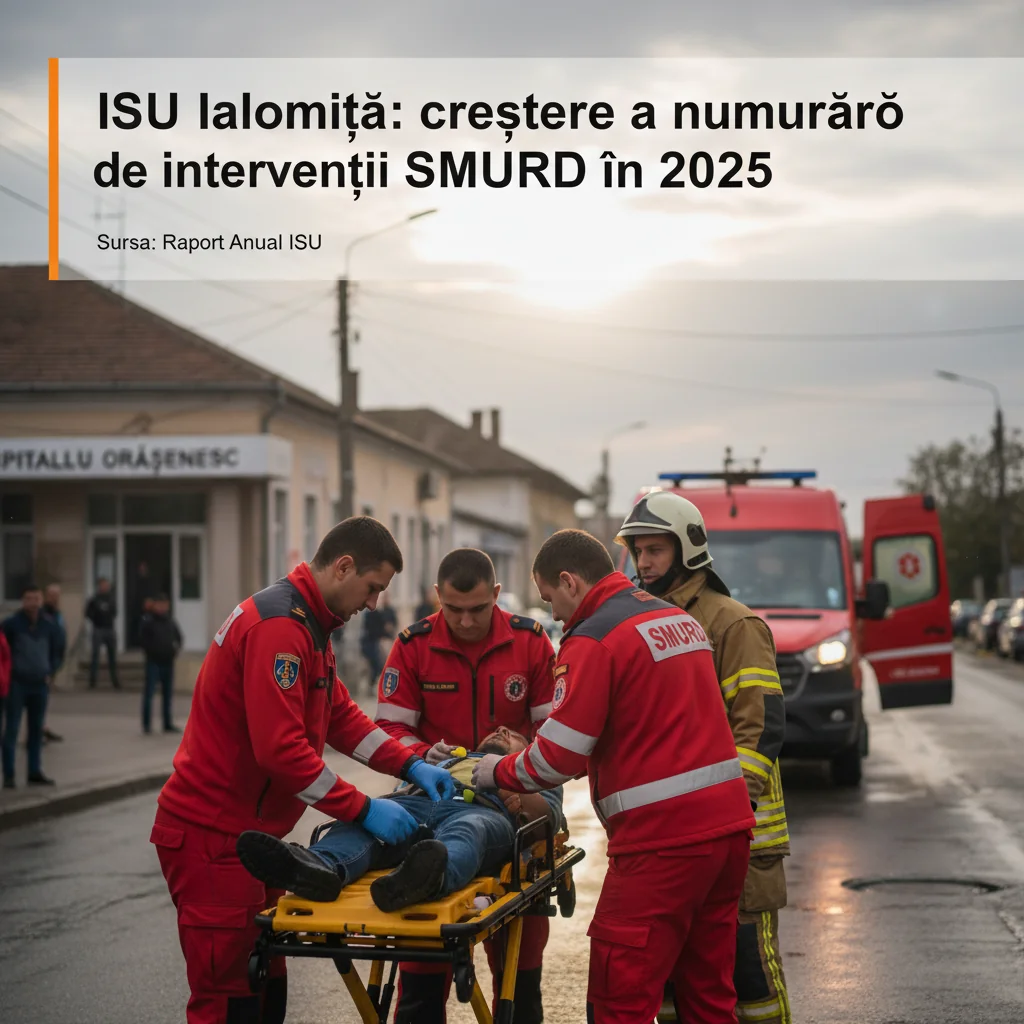 Slobozia: ISU Ialomița anunță creșterea intervențiilor SMURD în 2025