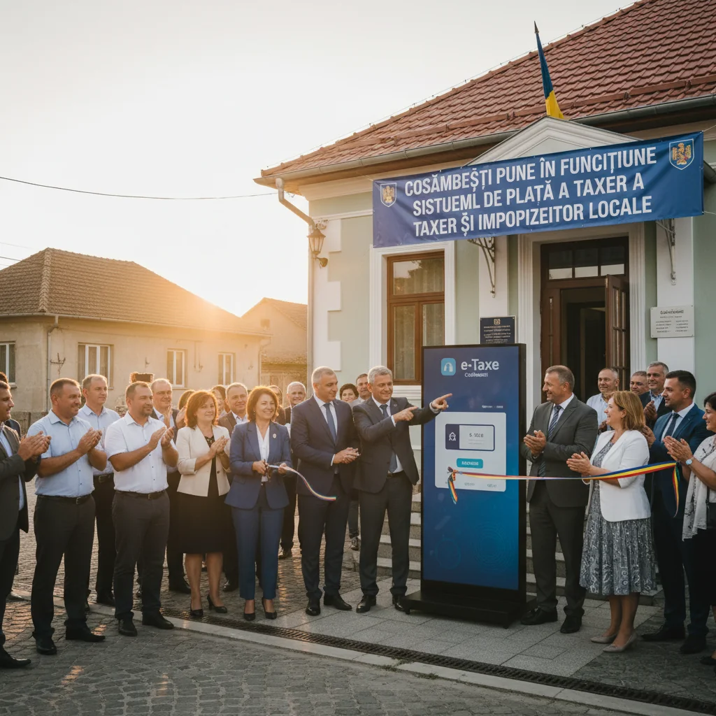 Slobozia: sistem modern de plată a taxelor locale pus în funcțiune la Cosâmbești