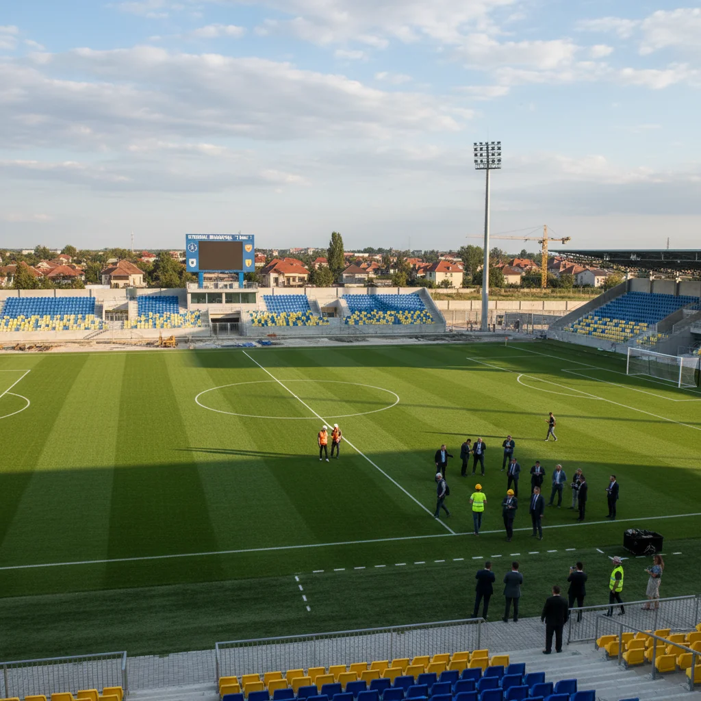 Stadionul Municipal „1 Mai” Slobozia, la un pas de omologarea permanentă pentru Superliga