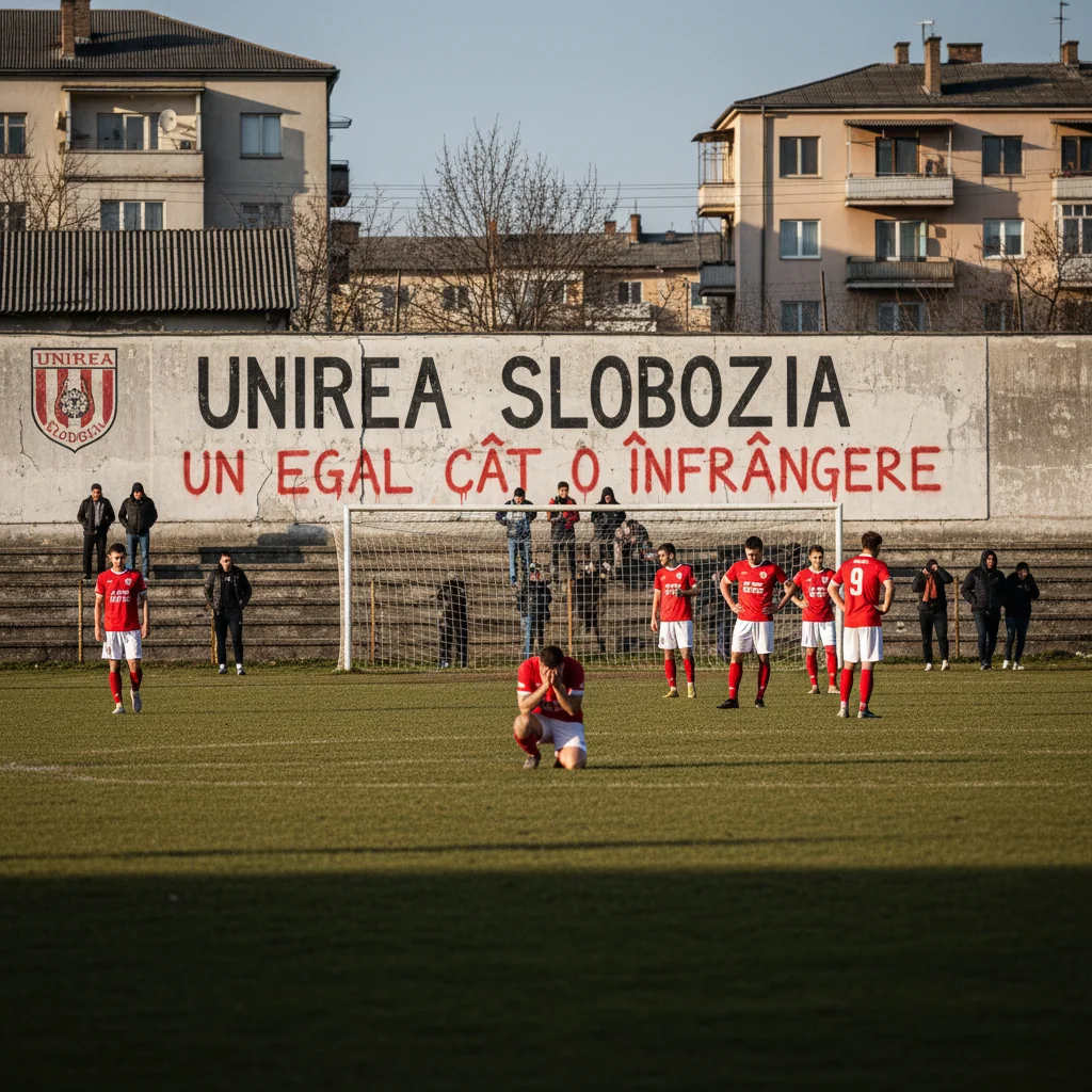 Unirea Slobozia, egal dezamăgitor în fața adversarilor