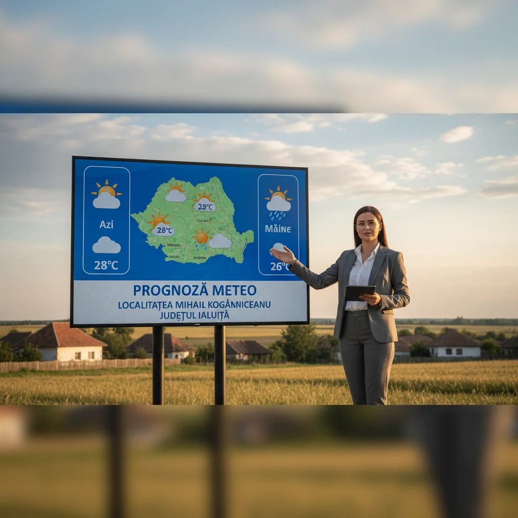 Vreme schimbătoare la Slobozia: prognoză meteo pentru Mihail Kogălniceanu, județul Ialomița
