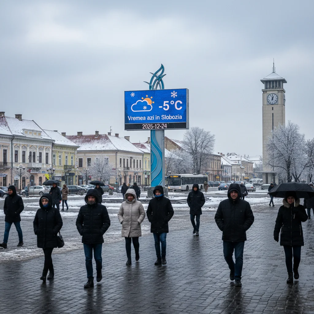 Vremea azi în Slobozia — 2025-12-24